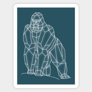 Geometric Gorilla Magnet